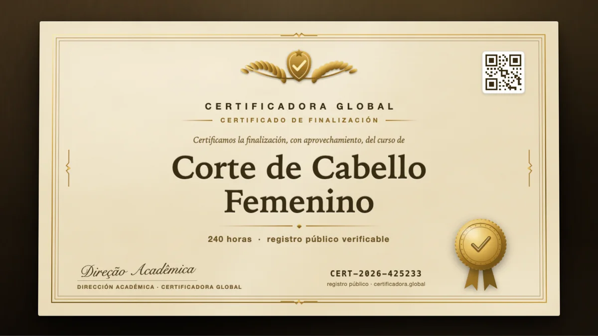 Portada del curso Corte de Cabello Femenino