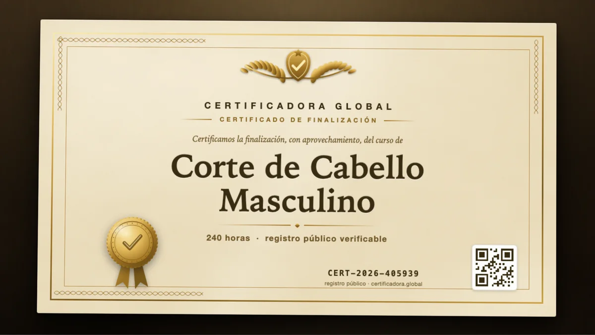 Portada del curso Corte de Cabello Masculino