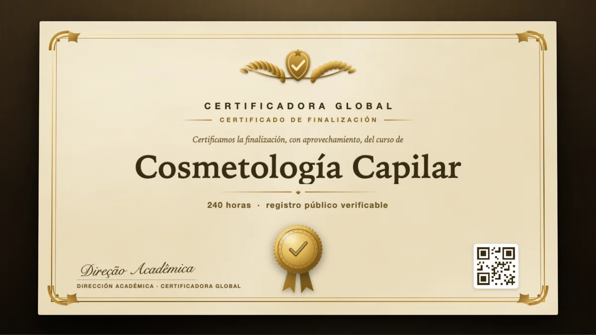 Portada del curso Cosmetología Capilar