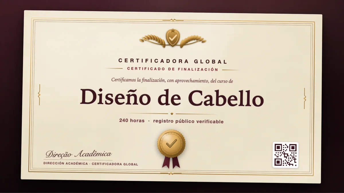Portada del curso Diseño de Cabello