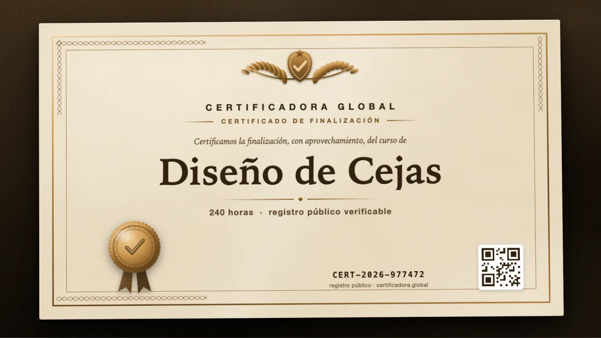 Portada del curso Diseño de Cejas