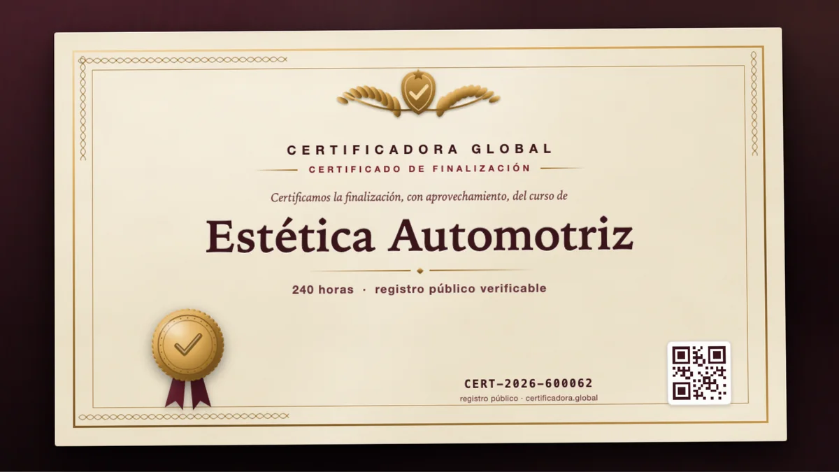 Portada del curso Estética Automotriz