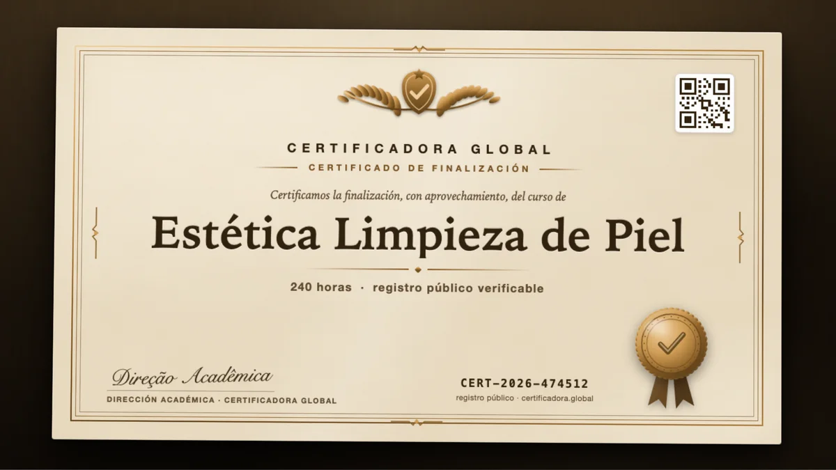 Portada del curso Estética Limpieza de Piel