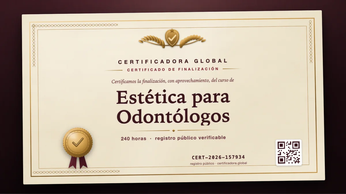Portada del curso Estética para Odontólogos