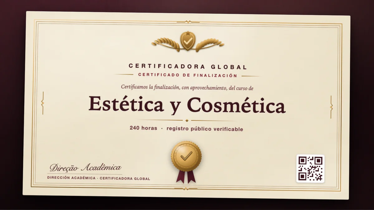 Portada del curso Estética y Cosmética