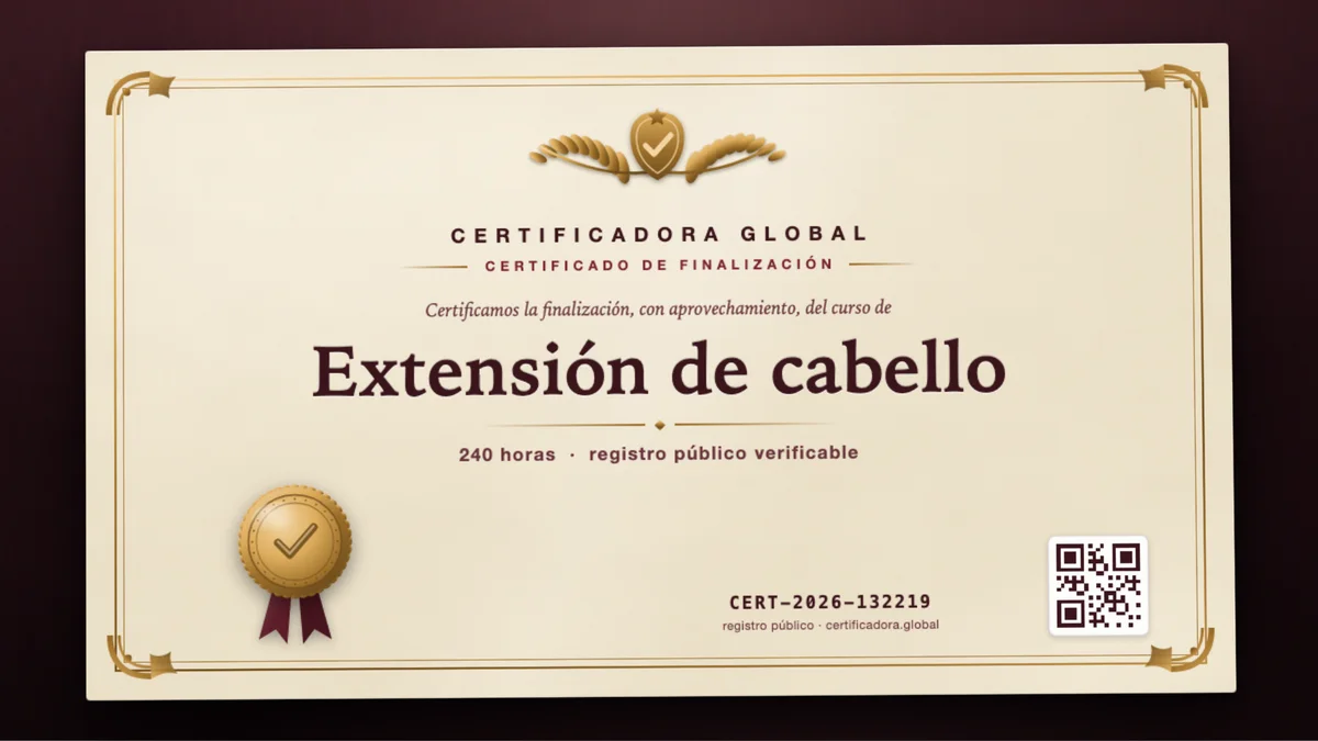 Portada del curso Extensión de cabello