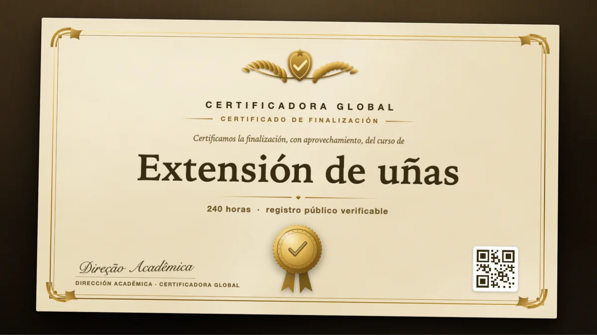 Portada del curso Extensión de uñas