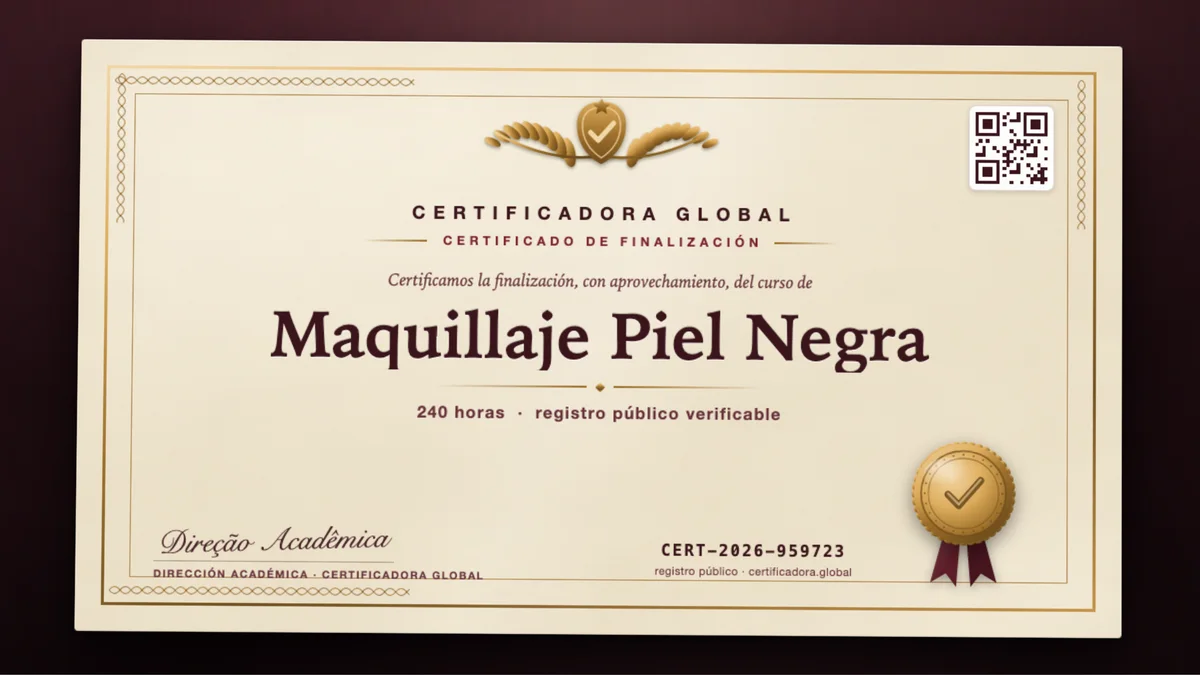 Portada del curso Maquillaje Piel Negra