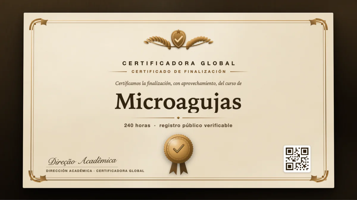 Portada del curso Microagujas