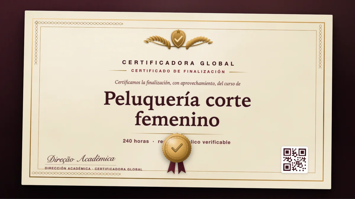 Portada del curso Peluquería corte femenino
