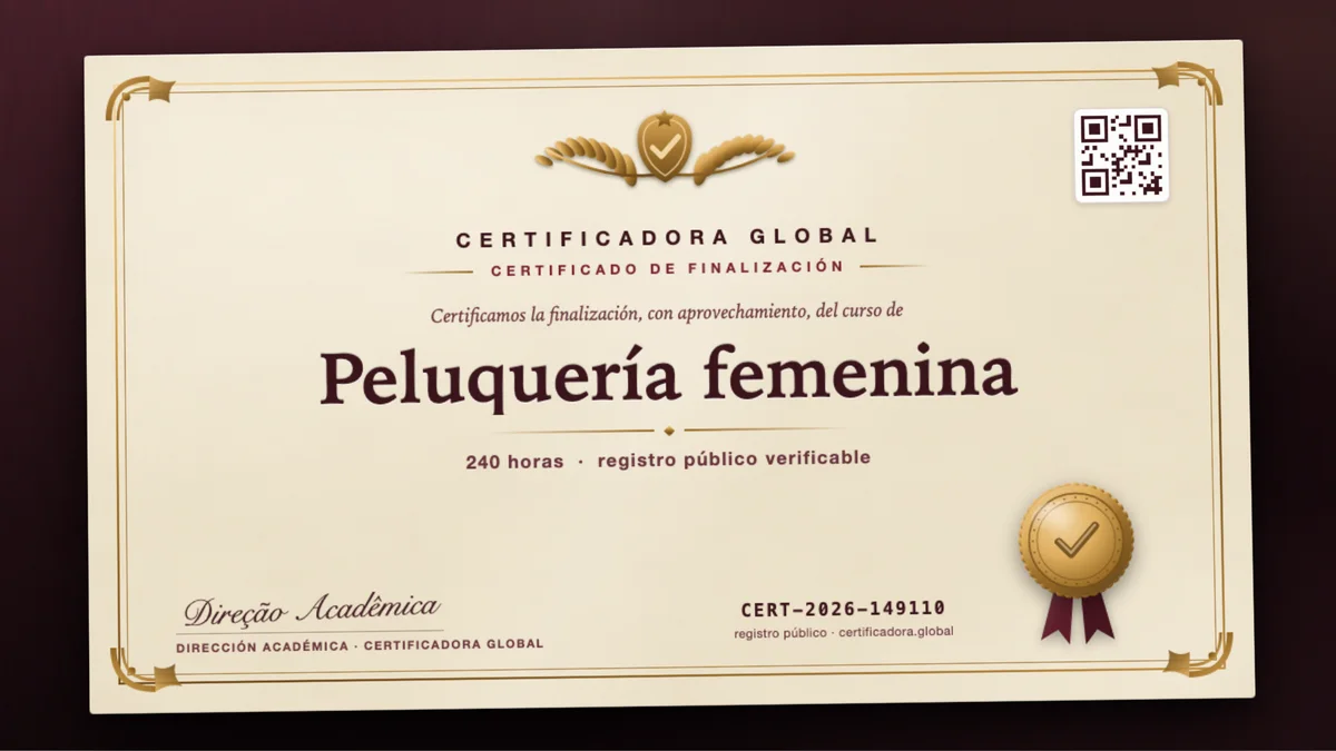 Portada del curso Peluquería femenina