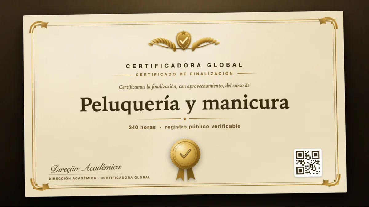 Portada del curso Peluquería y manicura