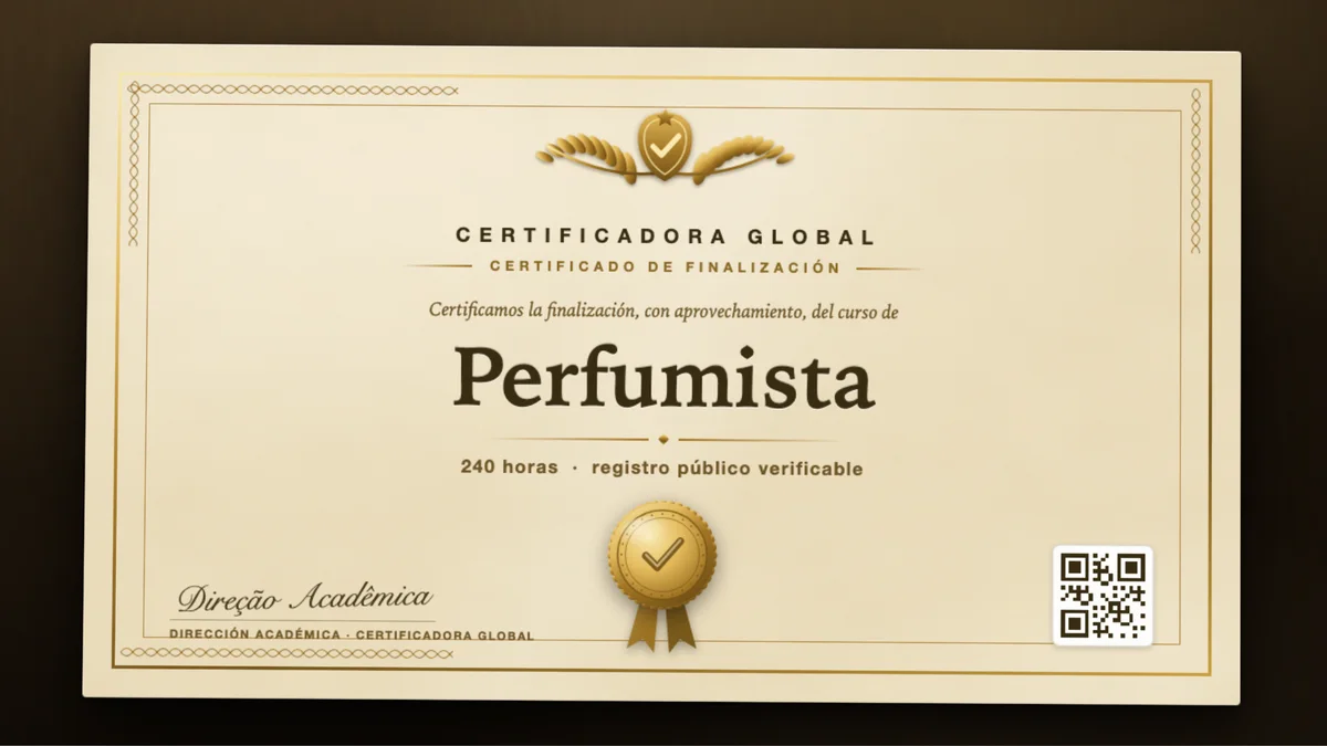 Portada del curso Perfumista