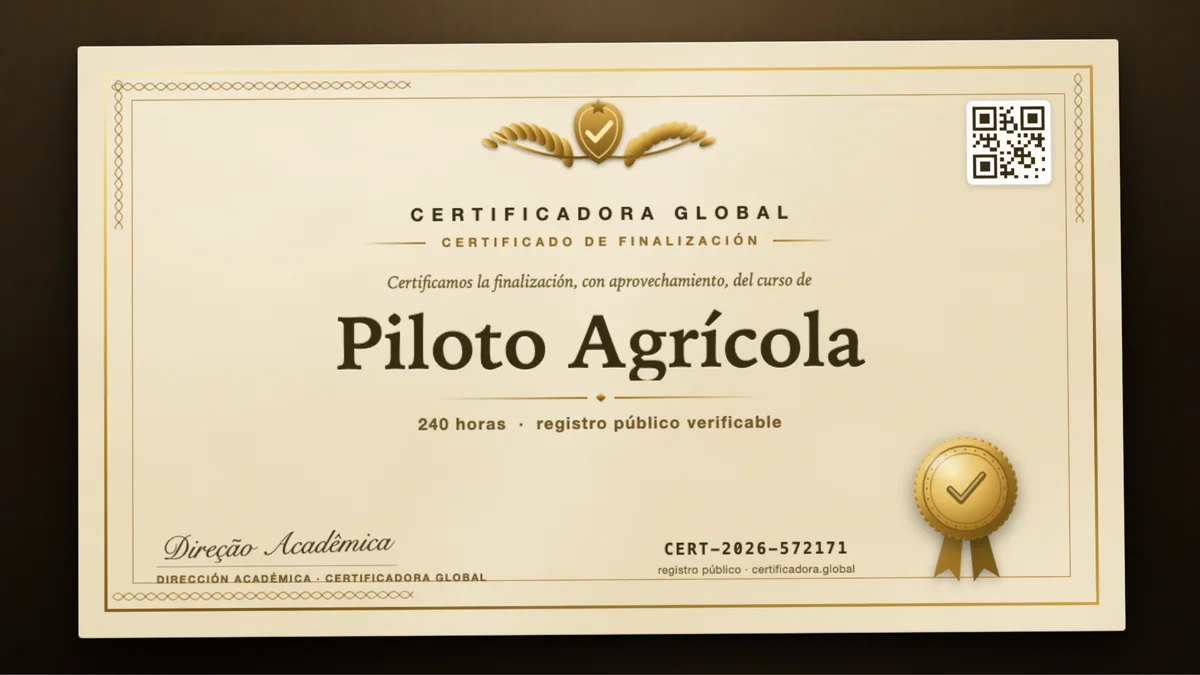 Portada del curso Piloto Agrícola