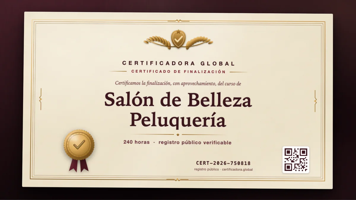 Portada del curso Salón de Belleza Peluquería