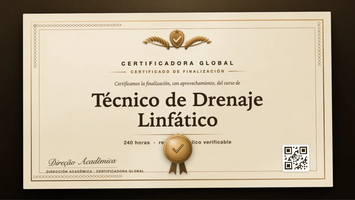 Portada del curso Técnico de Drenaje Linfático
