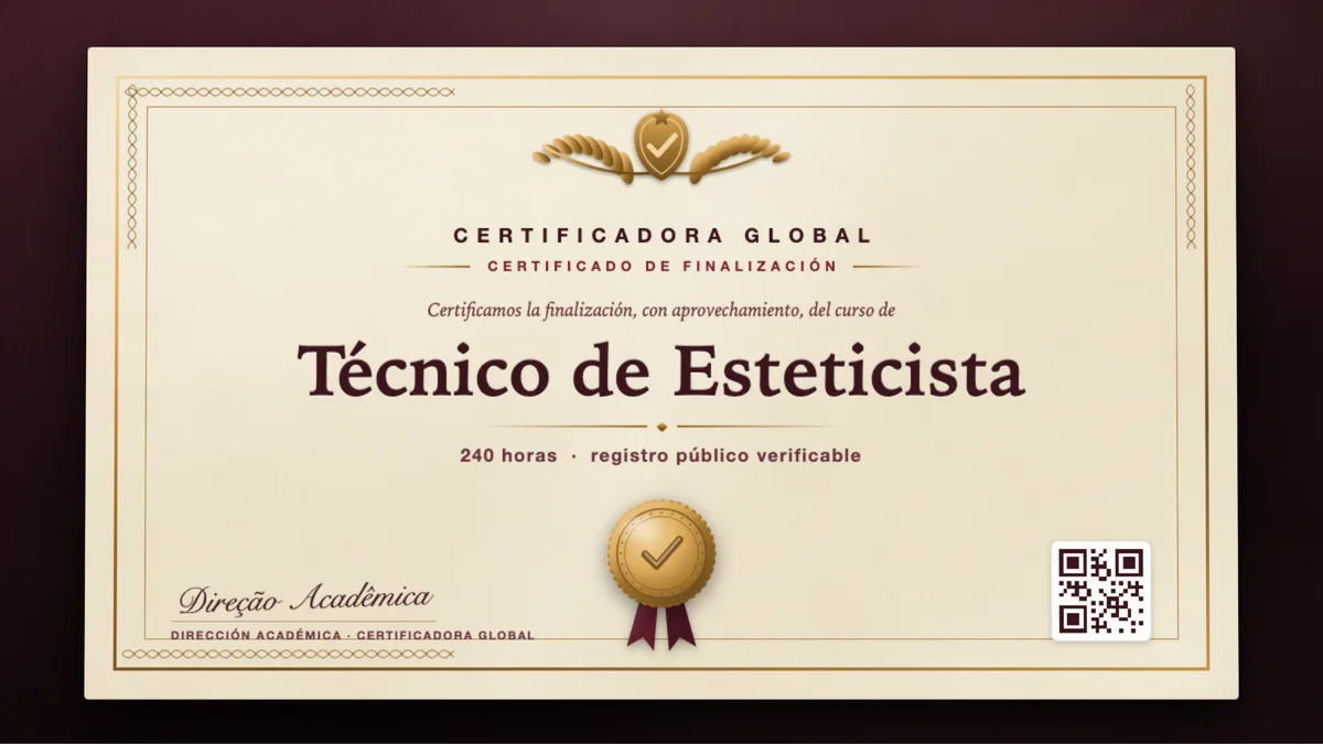 Portada del curso Técnico de Esteticista