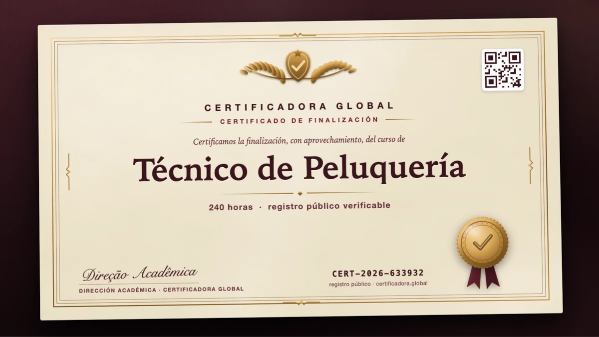Portada del curso Técnico de Peluquería