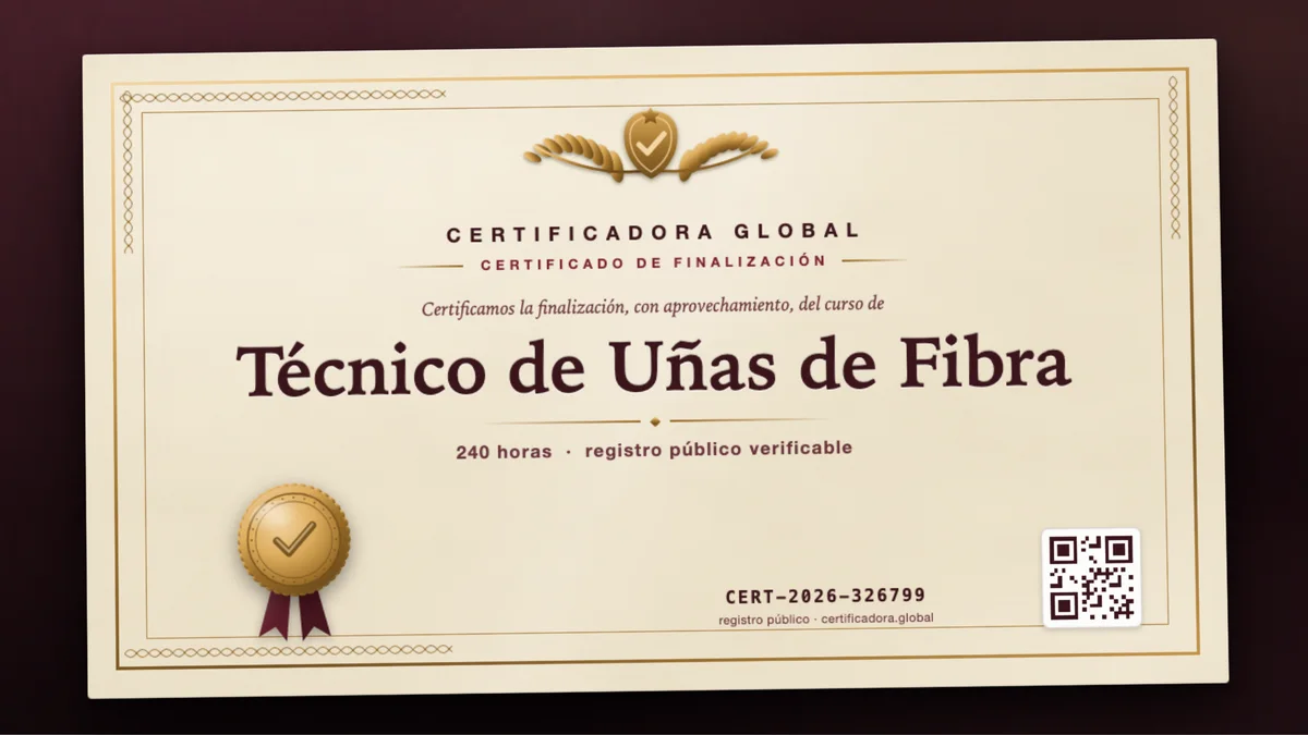 Portada del curso Técnico de Uñas de Fibra