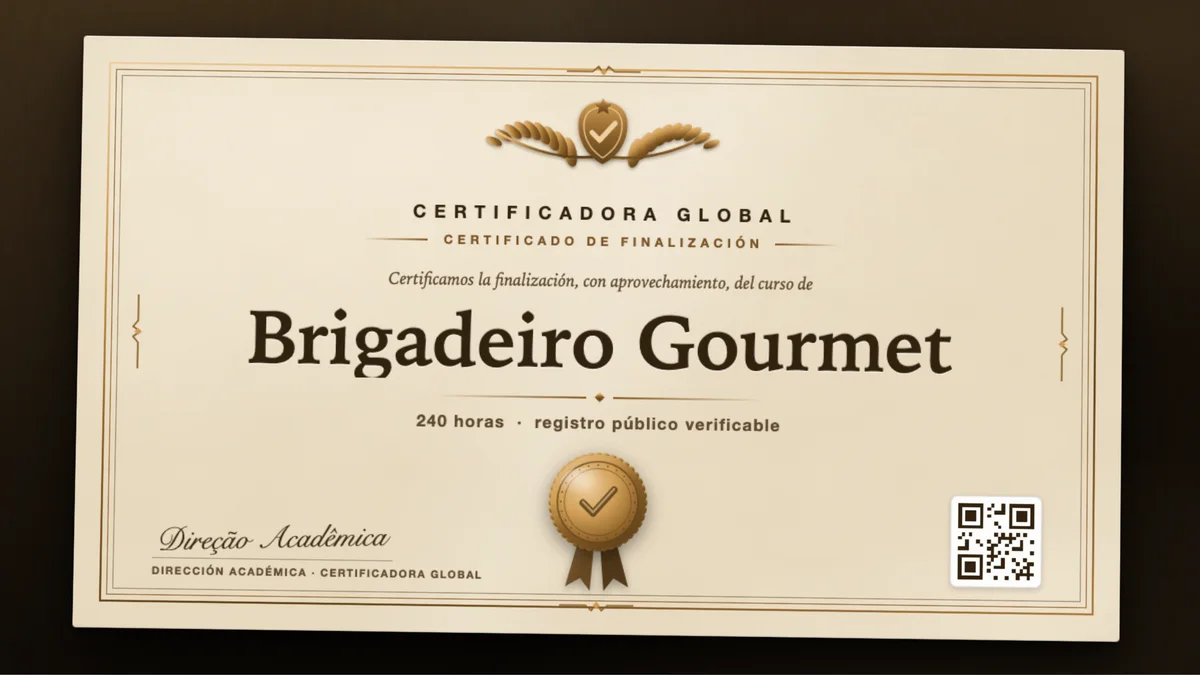 Portada del curso Brigadeiro Gourmet