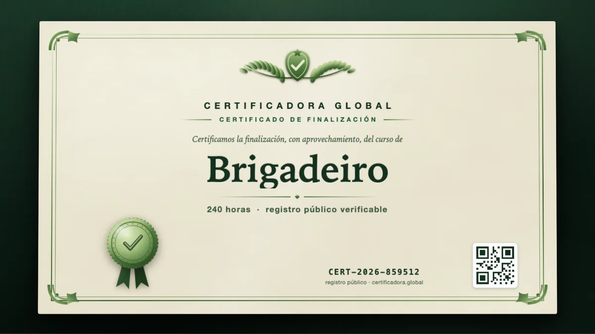 Portada del curso Brigadeiro