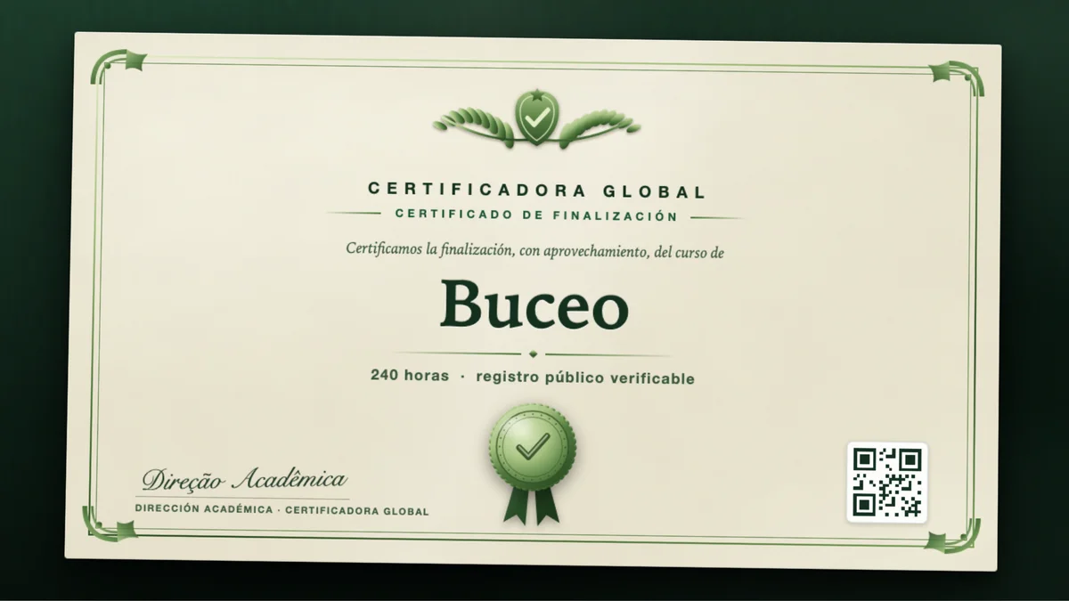 Portada del curso Buceo
