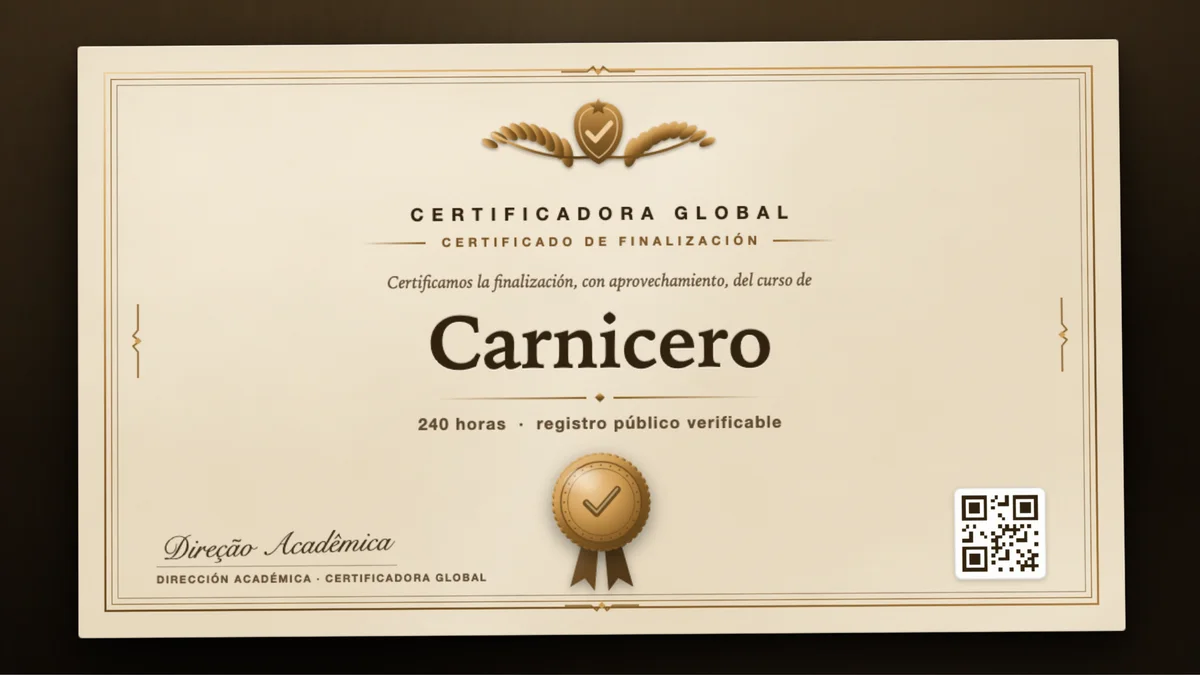 Portada del curso Carnicero