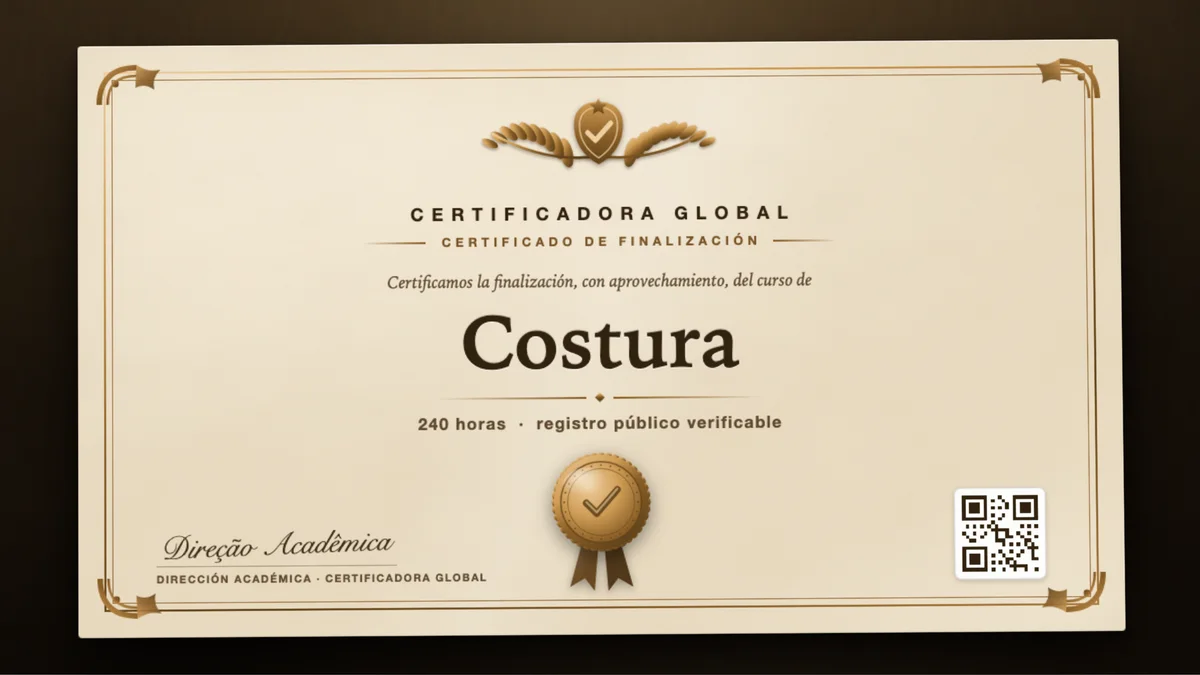 Portada del curso Costura