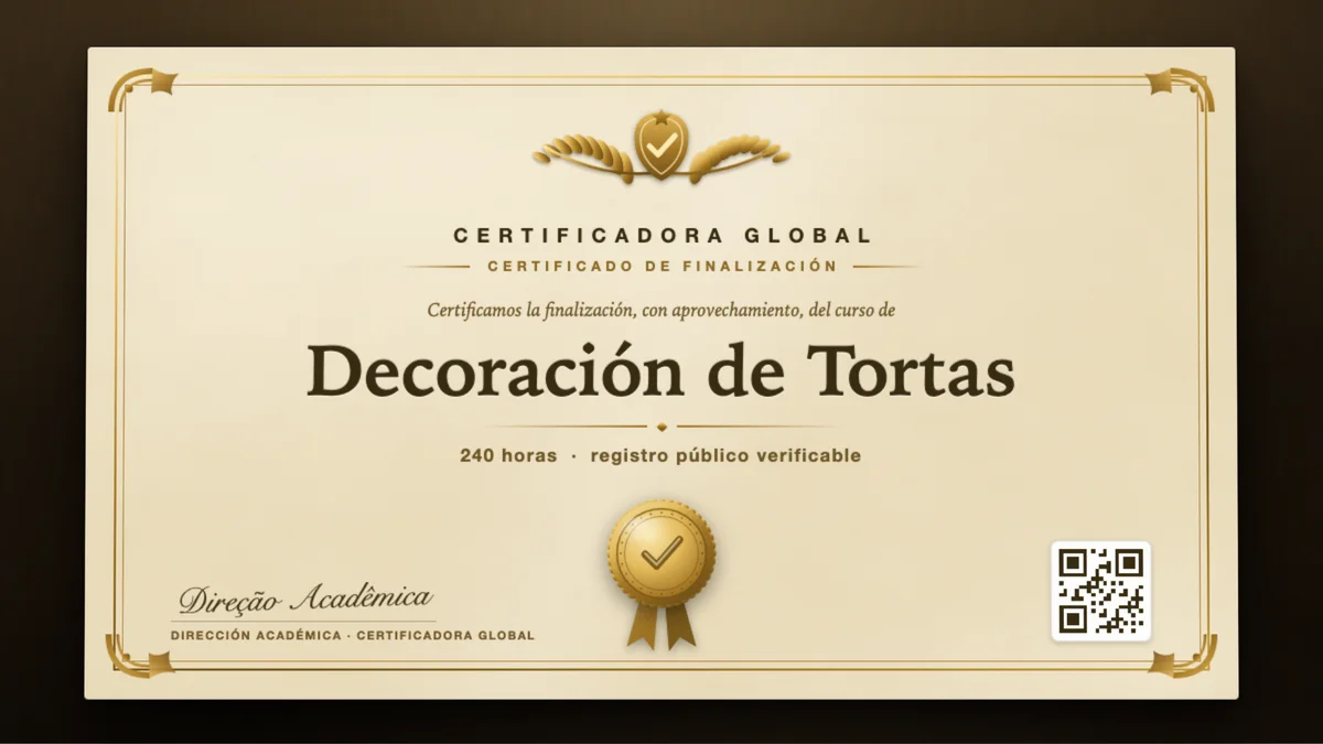 Portada del curso Decoración de Tortas