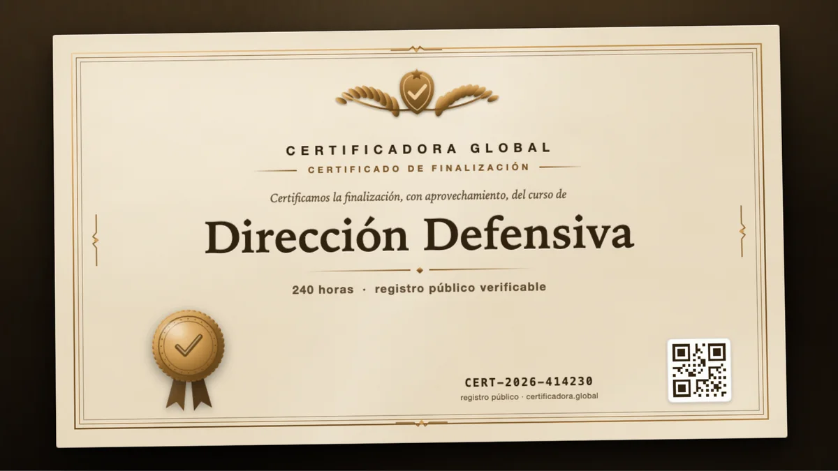 Portada del curso Dirección Defensiva