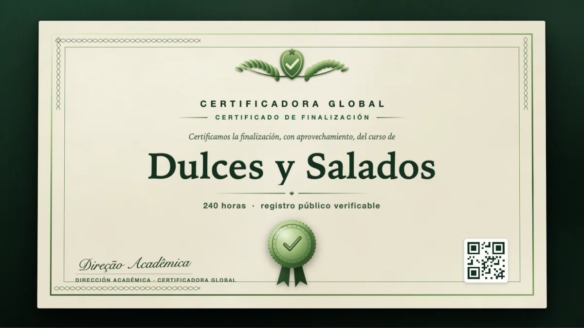 Portada del curso Dulces y Salados