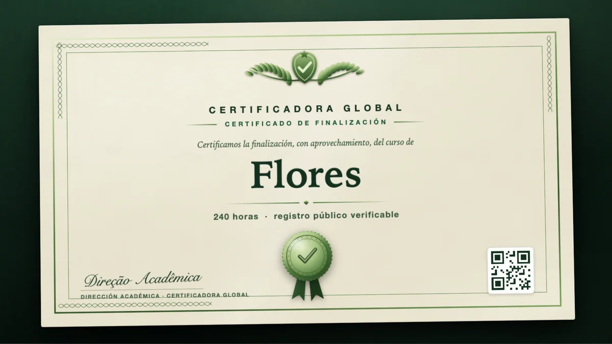 Portada del curso Flores