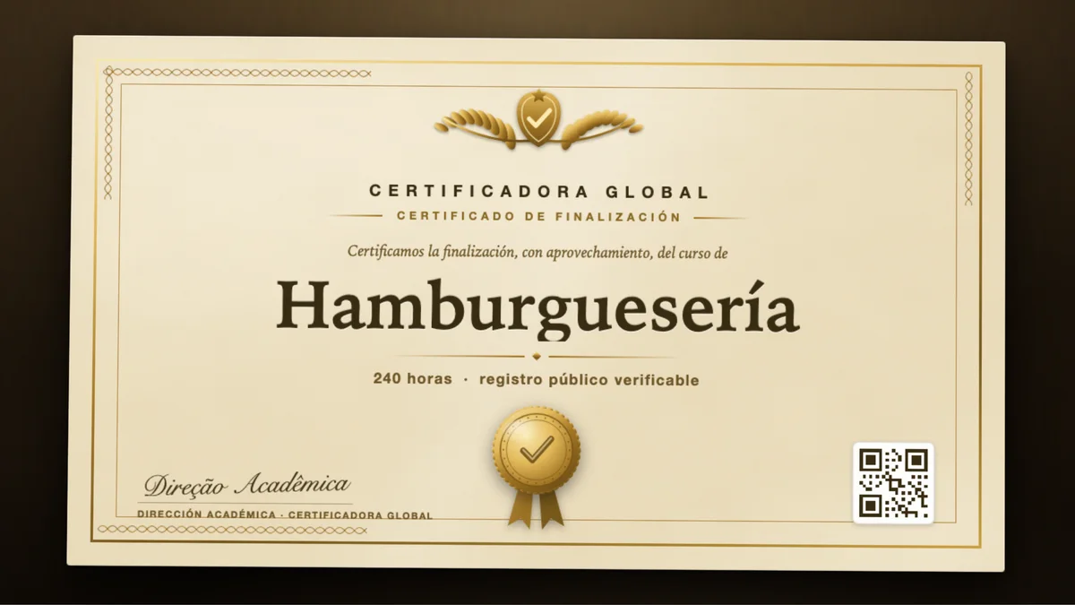 Portada del curso Hamburguesería