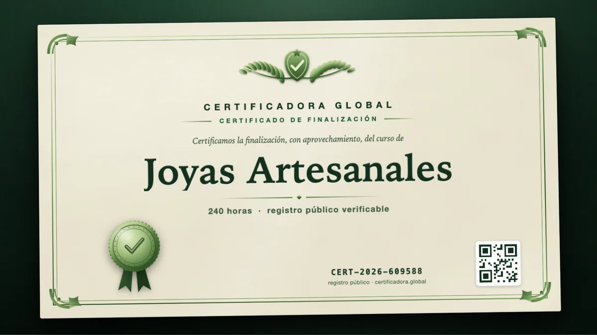 Portada del curso Joyas Artesanales