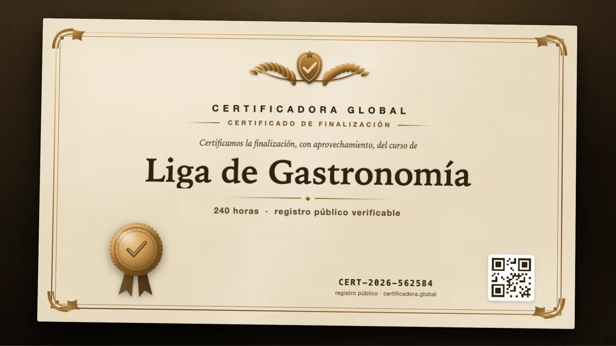 Portada del curso Liga de Gastronomía