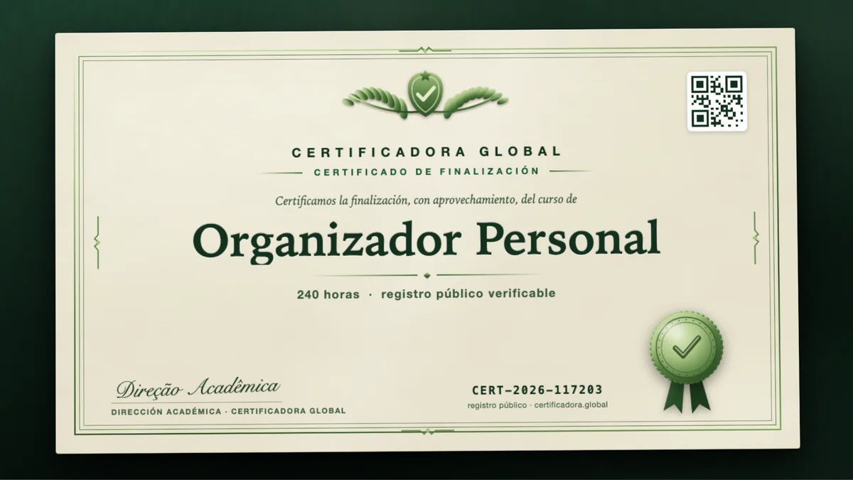 Portada del curso Organizador Personal