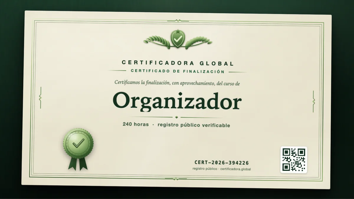Portada del curso Organizador
