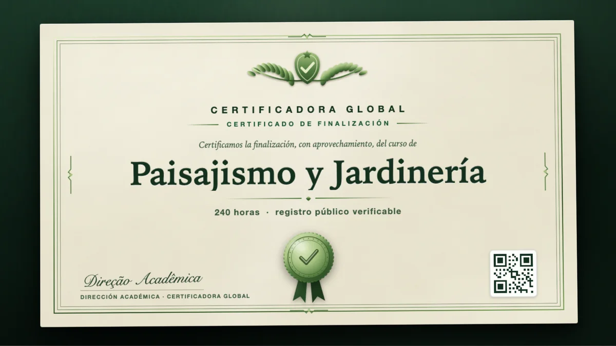 Portada del curso Paisajismo y Jardinería