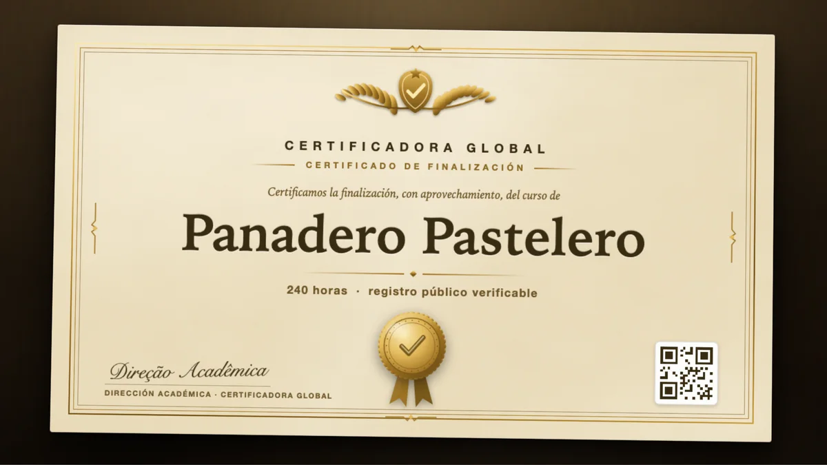 Portada del curso Panadero Pastelero