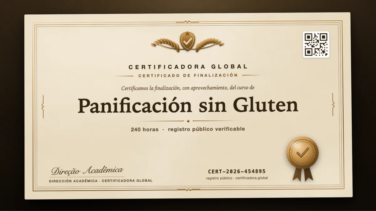 Portada del curso Panificación sin Gluten