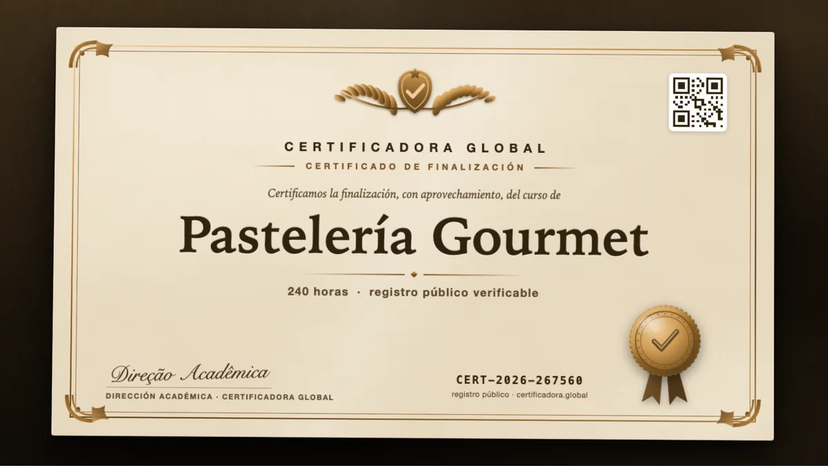 Portada del curso Pastelería Gourmet