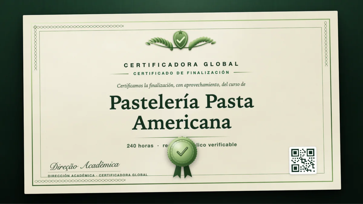 Portada del curso Pastelería Pasta Americana