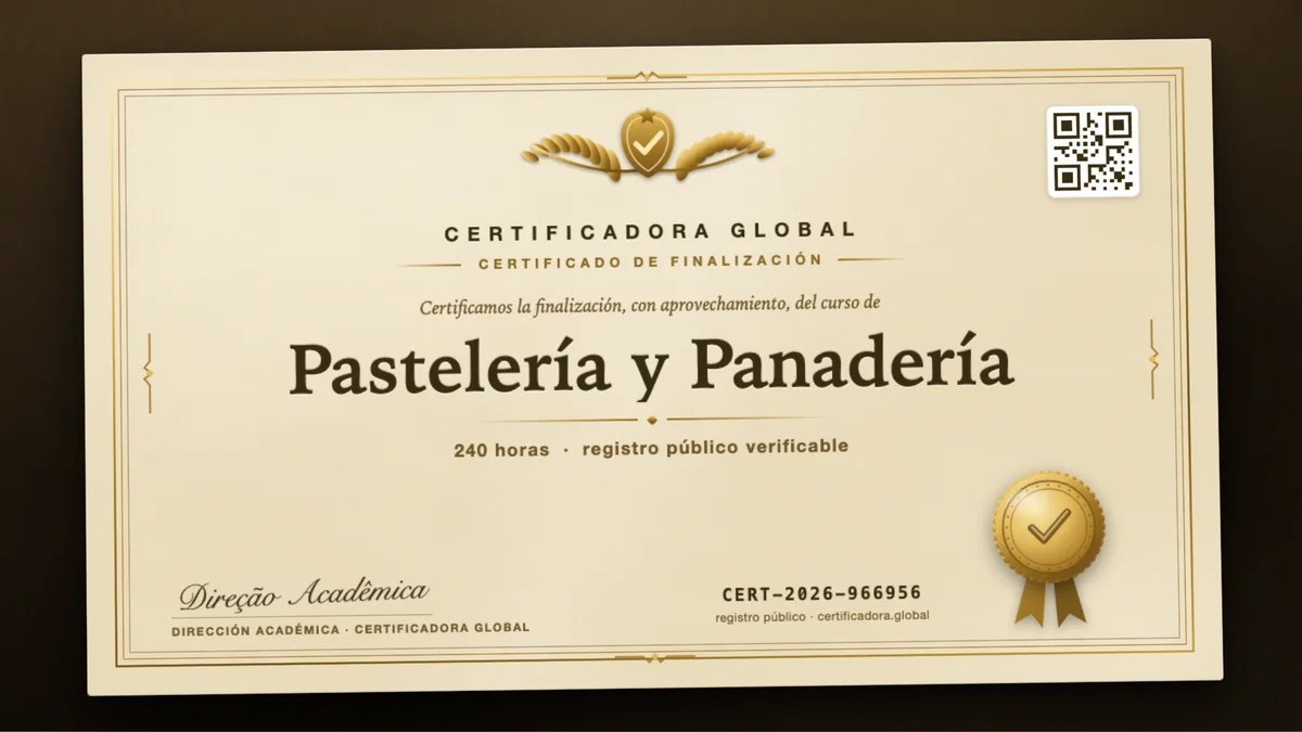 Portada del curso Pastelería y Panadería