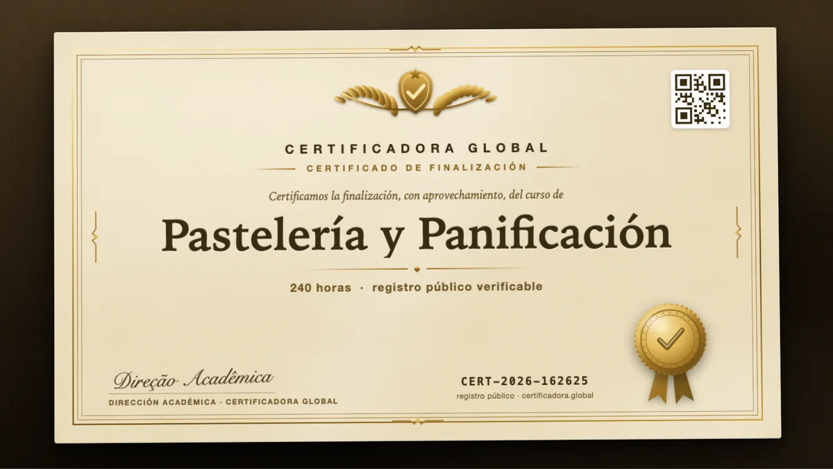 Portada del curso Pastelería y Panificación