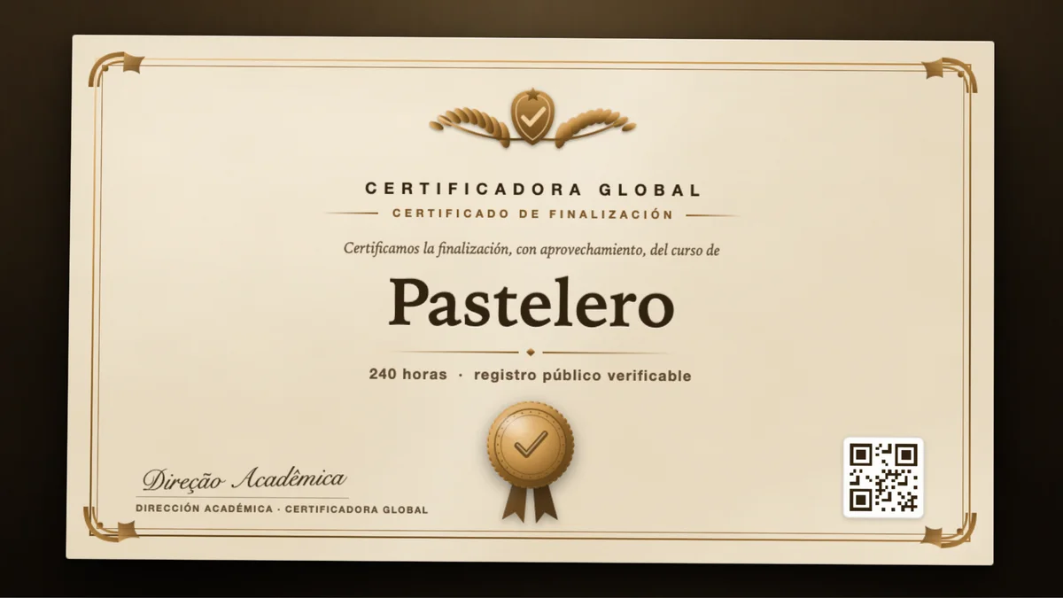 Portada del curso Pastelero