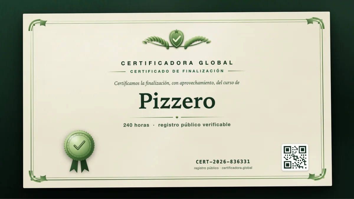 Portada del curso Pizzero