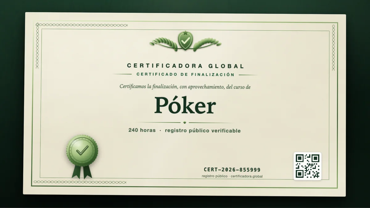 Portada del curso Póker
