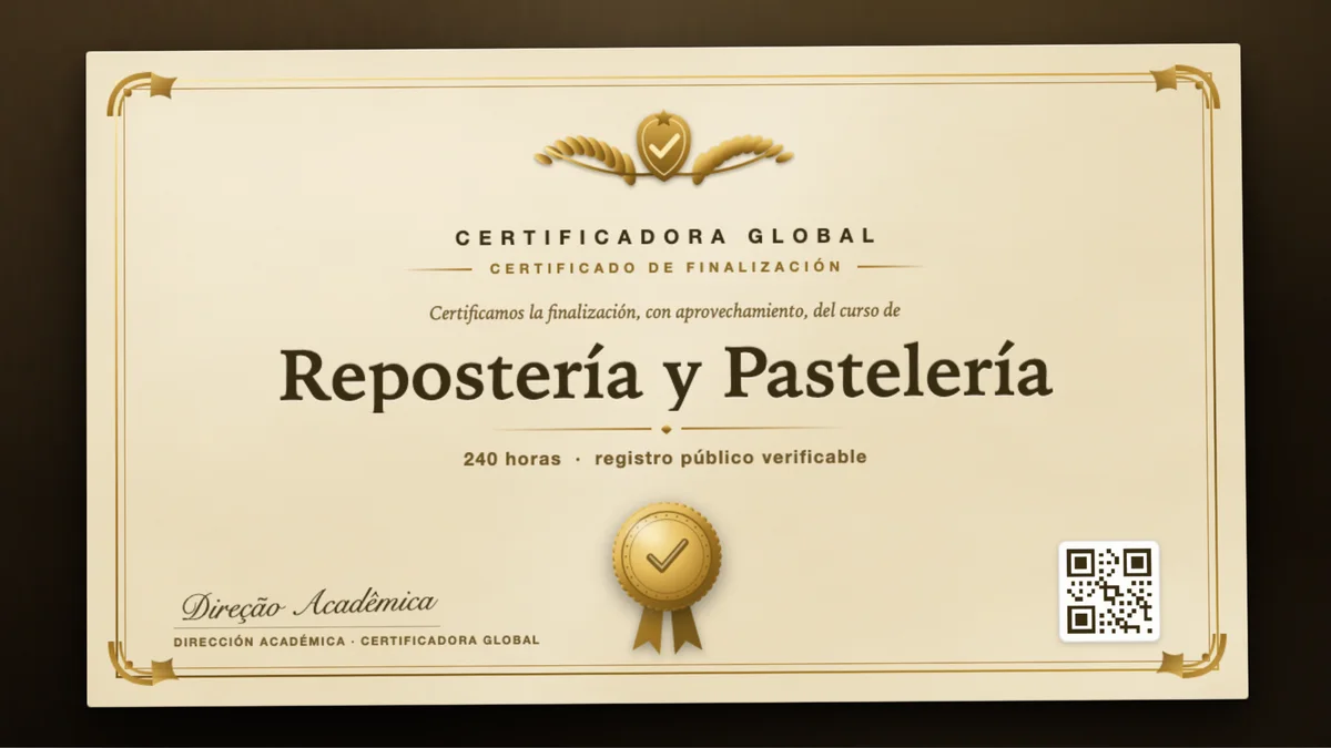 Portada del curso Repostería y Pastelería