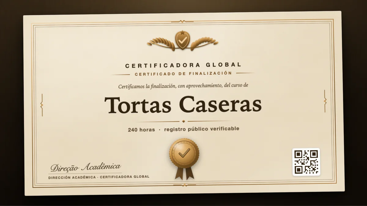 Portada del curso Tortas Caseras