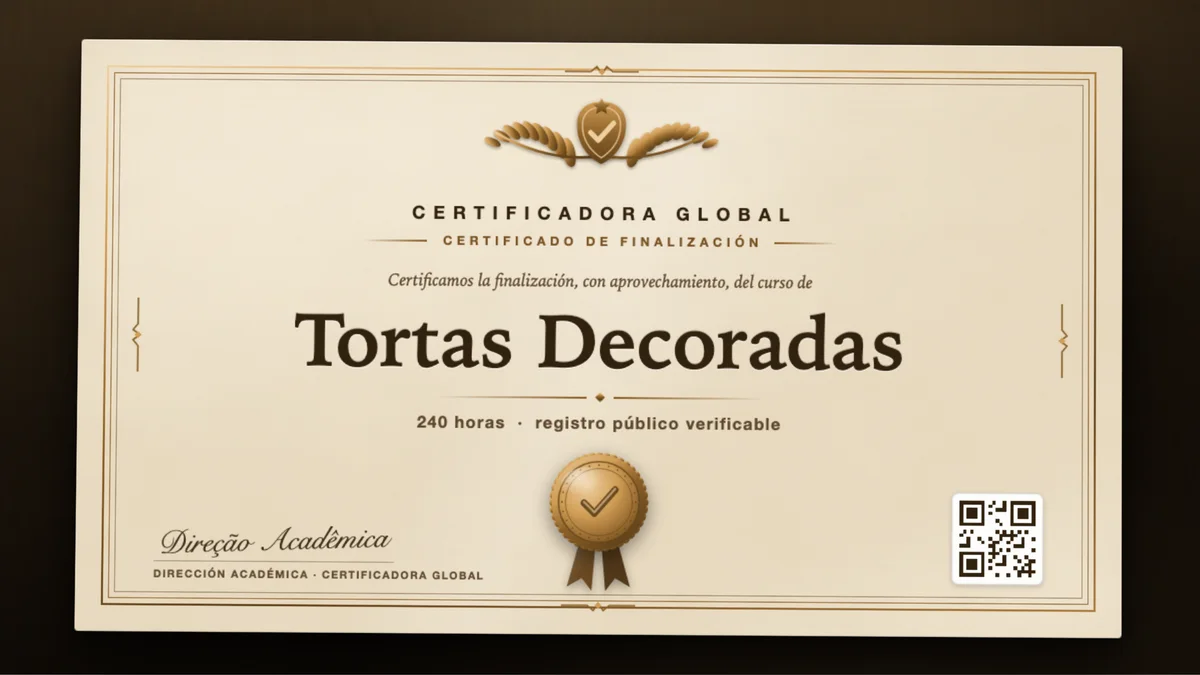 Portada del curso Tortas Decoradas